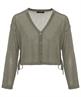 OUI kurze Strickjacke Kordelzug
