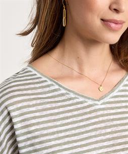 OUI Leinen Shirt gestreift