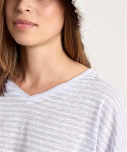 OUI Leinen Shirt gestreift