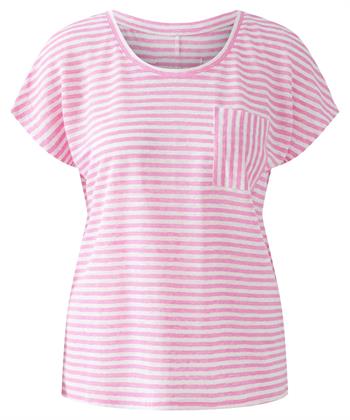 OUI Leinen Shirt gestreift