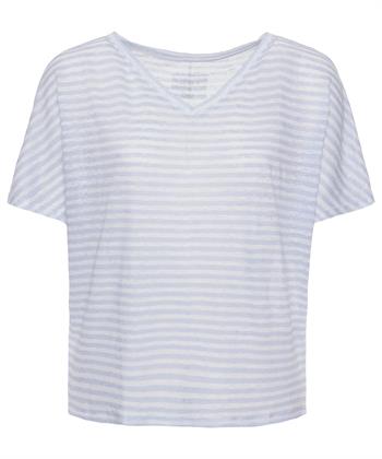 OUI Leinen Shirt gestreift