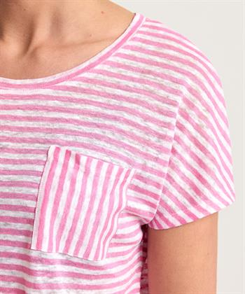 OUI Leinen Shirt gestreift