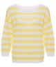 OUI Leinenpullover gestreift