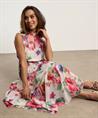 OUI Maxikleid gestreiftem Blumenmuster