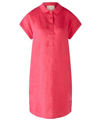 OUI Polokleid mit Leinenfront