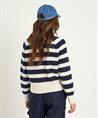 OUI Polopullover aus Wollmischung mit Blockstreifen