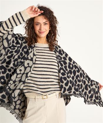 OUI Poncho Jacquard Panther