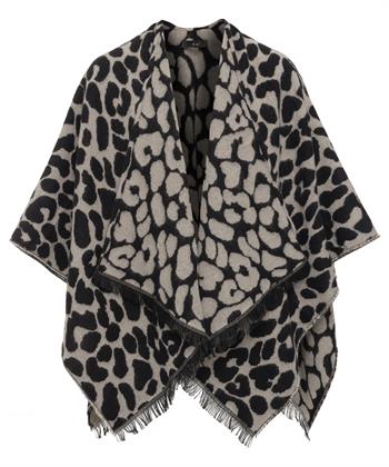 OUI Poncho Jacquard Panther