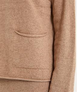 OUI Pullover aus Wollmischung mit Tasche