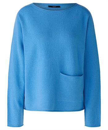 OUI Pullover aus Wollmischung mit Tasche