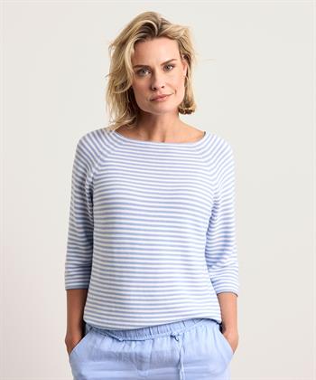 OUI Pullover gestreift 3/4 Ärmel