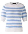 OUI-Pullover mit geprägten Streifen