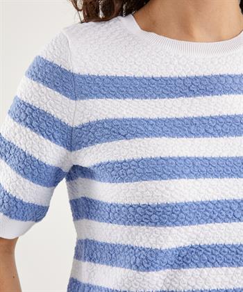 OUI-Pullover mit geprägten Streifen