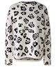 OUI Pullover Rundhalsausschnitt Panther-Jacquard