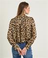OUI Schleifenbluse Pantherdruck Lurex