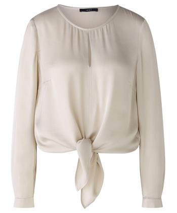 OUI Seidenbluse mit Knopf