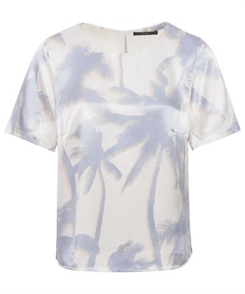 OUI seidige Bluse Palmen