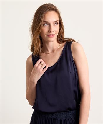 OUI seidige ärmellose Bluse