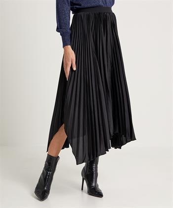 OUI Seidiger asymmetrischer Faltenrock