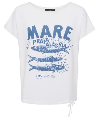 OUI Shirt Fisch Strasssteine