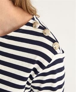 OUI Shirt gestreift mit Knöpfen