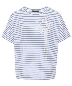 OUI Shirt gestreift Palme