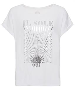 OUI Shirt Metallic Druck