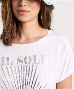 OUI Shirt Metallic Druck