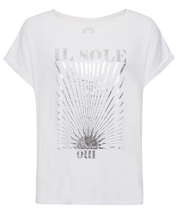 OUI Shirt Metallic Druck