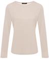 OUI Shirt mit Schulterfalte Lurex