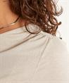 OUI Shirt mit Schulterfalte Lurex