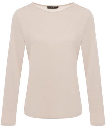 OUI Shirt mit Schulterfalte Lurex