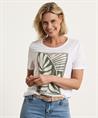 OUI Shirt Strass Blatt
