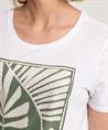 OUI Shirt Strass Blatt