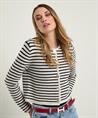 OUI Strickjacke gestreift gerippt