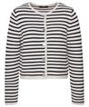OUI Strickjacke gestreift gerippt