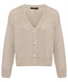 OUI Strickjacke glänzend