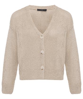 OUI Strickjacke glänzend