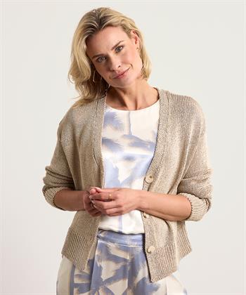 OUI Strickjacke glänzend