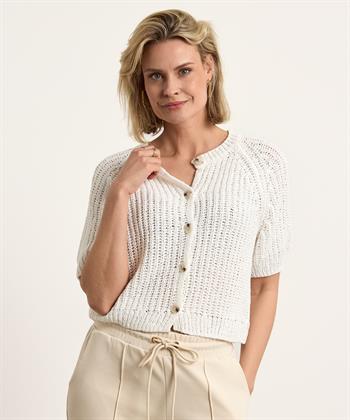 OUI Strickjacke kurzarm