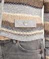 OUI Strickjacke Lurex-Streifen