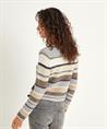 OUI Strickjacke Lurex-Streifen
