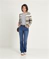 OUI Strickjacke Lurex-Streifen