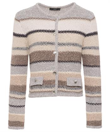 OUI Strickjacke Lurex-Streifen