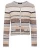 OUI Strickjacke Lurex-Streifen