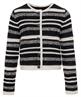OUI Strickjacke mit Streifen und Pailletten