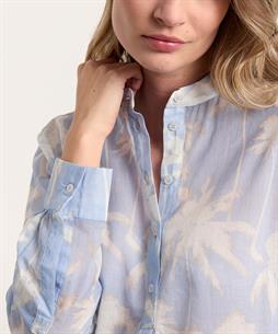 OUI voile Baumwollbluse Palme
