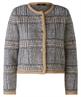 OUI Wollmischung Strickjacke Karos