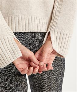 OUI Wollmischung Strickjacke Taschen