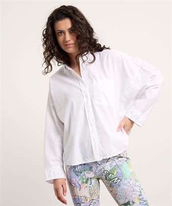 PENN&INK N.Y übergroße Popeline-Bluse